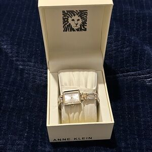 Anne Klein Two-Tone Square Watch